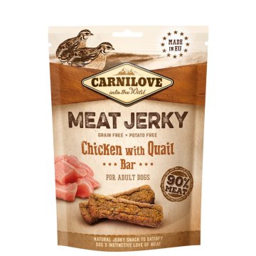 Carnilove Dog Jerky Quail & Chicken Bar 100 g