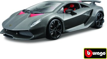 Bburago 1:24 Lamborghini Sesto Elemento Metallic Grey 18-21061