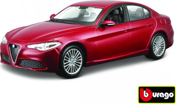 Bburago 1:24 Alfa Romeo Giulia (2016) Metallic červená 18-21080