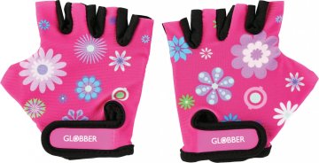 Globber Toddler dětské ochranné rukavičky XS -flowers pink