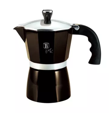 BERLINGERHAUS Konvice na espresso 3 šálky Shiny Black Collection BH-6941