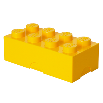 LEGO box na svačinu 100 x 200 x 75 mm - žlutá