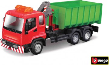 Bburago 1:43 servisní vozidlo Hooklift and Crane Truck