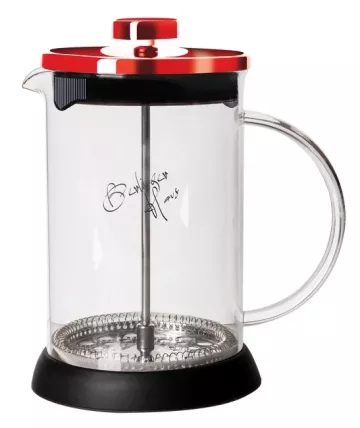 BERLINGERHAUS Konvička na čaj a kávu French Press 600 ml Burgundy Metallic Line BH-1497