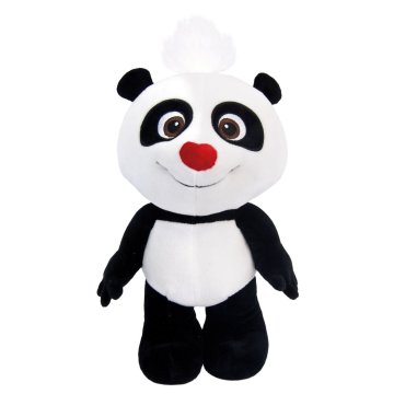 Panda plyšová s červeným nosem 25 cm