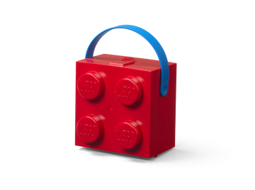 LEGO box s rukojetí - červená