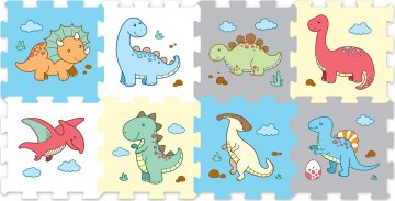 Puzzle pěnové dinosauři 8ks