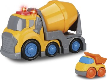 Wiky Vehicles Kiddy Auto míchačka s efekty 19,5 cm sklápěč 6,5 cm