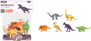 Zvířátka figurky dinosauři 6 ks set 15 cm