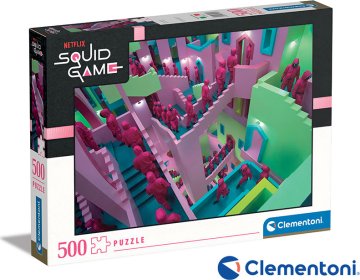 Clementoni - Puzzle 500 Netflix: Squid game (Hra na oliheň)