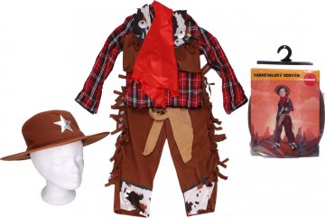 Set karneval - cowboy M 110-120 cm