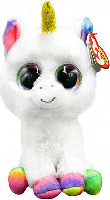 Beanie Boos PIXY - bílý jednorožec 24 cm