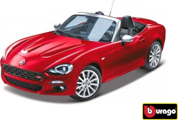 Bburago 1:24 Fiat 124 Spider červená 18-21083