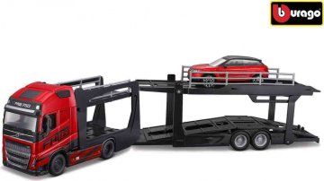 Bburago 1:43 STR FIRE Multicar Carrier - Volvo FH16 w/Land Rover LRX Concept