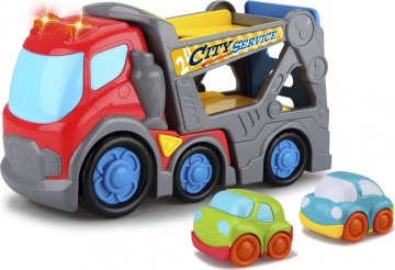 Wiky Vehicles Kiddy Auto odtahovka s efekty 31 cm 2 auta 9 cm