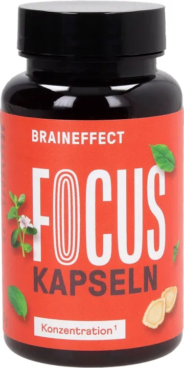 BrainEffect - Německo Mix pro koncentraci s vitamínem B5 - 60 kapslí