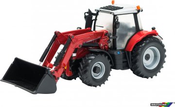 Britains Model traktor s čelním nakladačem Massey Ferguson 6616 1:32 21,5 cm