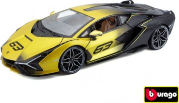 Bburago 1:18 TOP Lamborghini Sian FKP 37 yelow