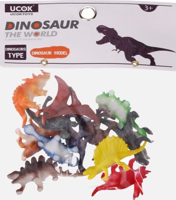 Wiky Zvířátka figurky dino 12 ks set 5 cm