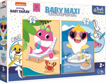 Trefl Puzzle Baby MAXI 2x10 - Žralokův šťastný den