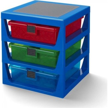 LEGO organizér se třemi zásuvkami - modrá